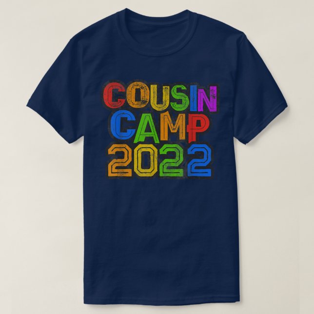 Camiseta COUSIN CAMP 2022 Grandma Grandpa Sleepaway Sign Au (Diseño del anverso)