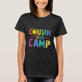Camiseta Cousin Camp 2025 Camping Campfire Summer Vacation