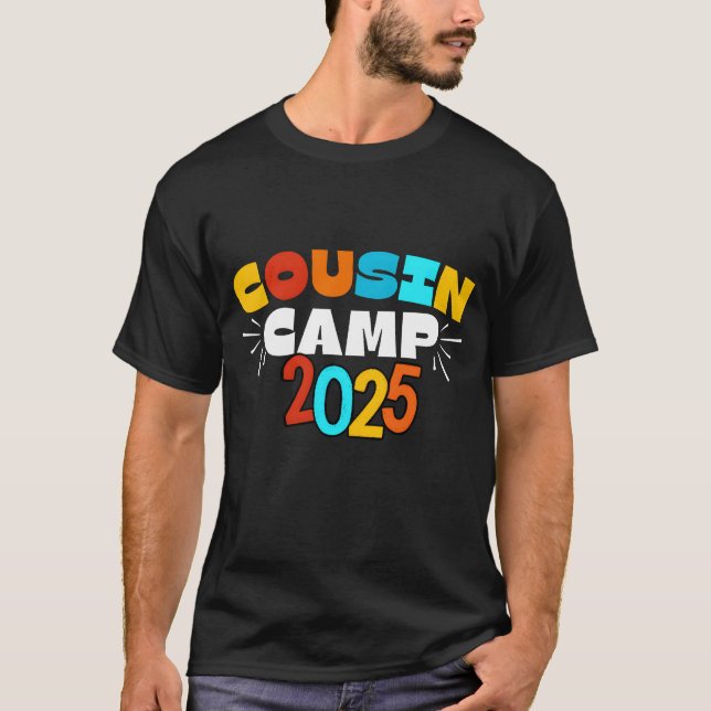 Camiseta Cousin Camp 2025 friends (Anverso)