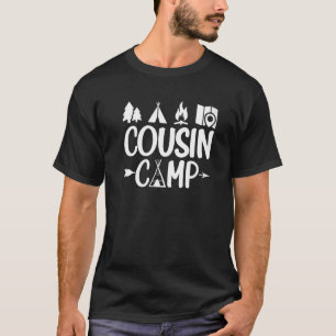 Camiseta Cousin Camp Family Camping Summer Vacation Crew