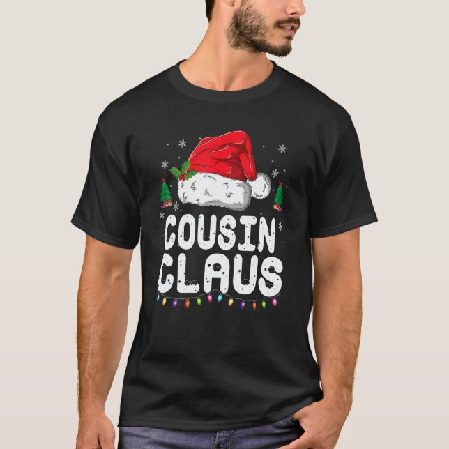 Camiseta Cousin Claus  Christmas Pajama Family Matching Xma (Anverso)