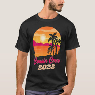 Camiseta Cousin Crew 2022 Summer Vacation Beach Matching Fa
