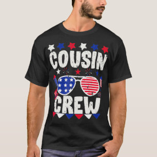 Camiseta Cousin Crew 4th of July Patriotic American Family 