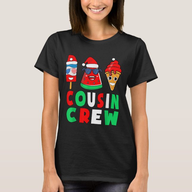 Camiseta Cousin Crew Christmas In July Squad Pajamas Matchi (Anverso)