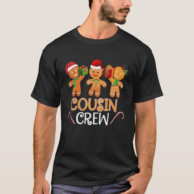 Camiseta Cousin Crew Christmas PJs Gingerbread Man (Anverso)