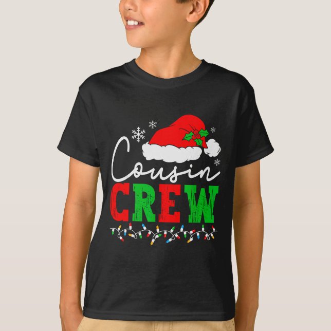 Camiseta Cousin Crew Christmas Shirts Matching Pajamas For  (Anverso)