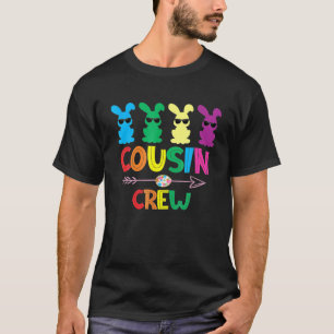 Camiseta Cousin Crew Cute Bunny Rabbit Matching Easter Day
