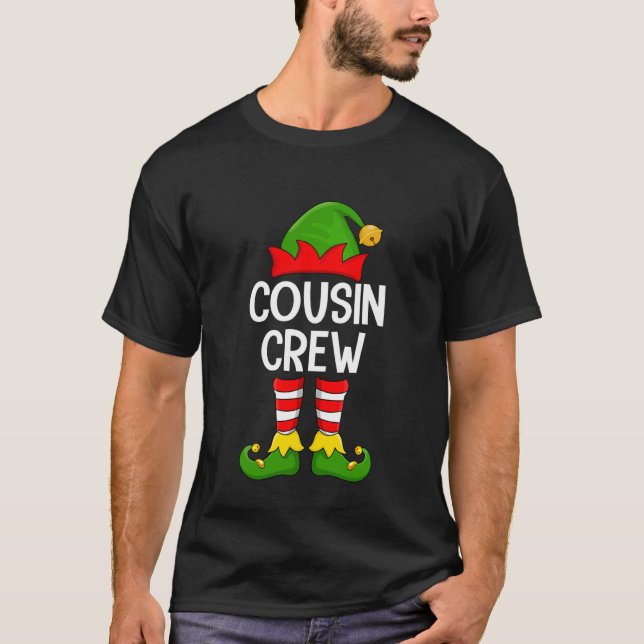 Camiseta Cousin Crew Elf Xmas Family Matching Elf Squad Chr (Anverso)