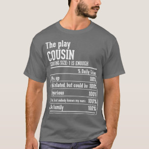 Camiseta Cousin Crew Nutritional Facts the Play Cousin 