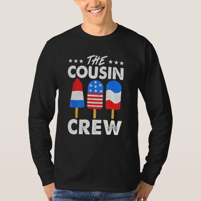 Camiseta Cousin Crew Patriotic American Family Matching (Anverso)