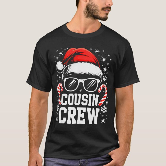 Camiseta Cousin Crew Shirt Adults Kids Matching Christmas G (Anverso)