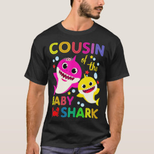 Camiseta Cousin Of The Baby Shark Birthday Cousin Shark _1