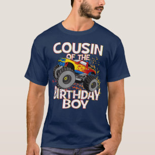 Camiseta Cousin Of The Birthday Boy Monster Truck Boys Part