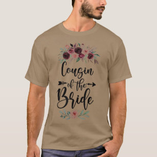 Camiseta Cousin Of The Bride Wedding Shower Celebration