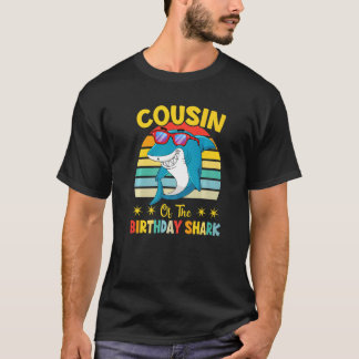 Camiseta Cousin Of The Shark Birthday Family Matching Birth