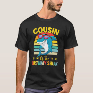 Camiseta Cousin Of The Shark Birthday Family Matching Birth