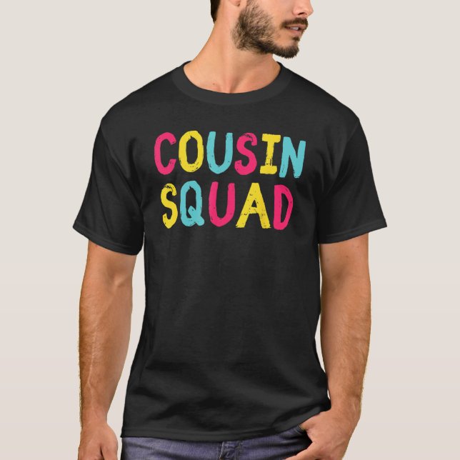Camiseta Cousin Squad Crew Family Matching Group Adult Kids (Anverso)