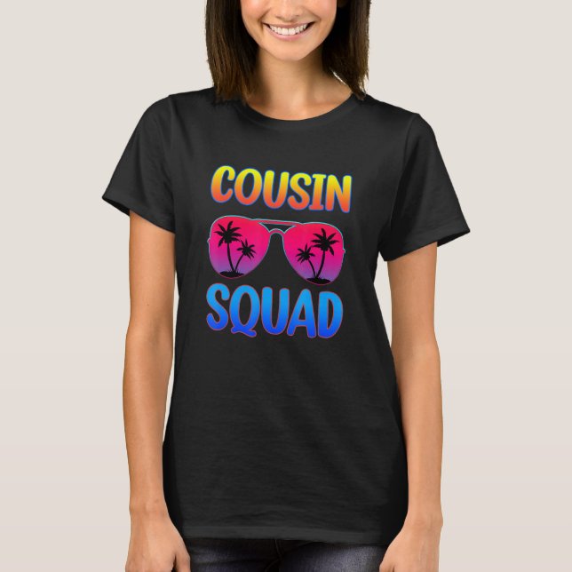 Camiseta Cousin Squad Glasses Cousin Crew Family Matching G (Anverso)