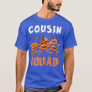Camiseta Cousin Squad Thanksgiving Three Dabbing Scary Pump