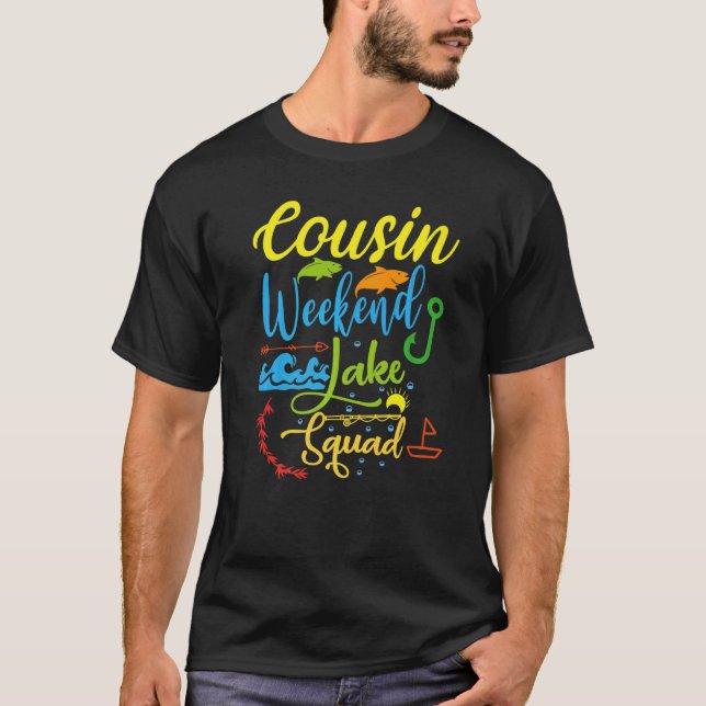 Camiseta Cousin Weekend Crew Lake Squad Family Vacation Lak (Anverso)