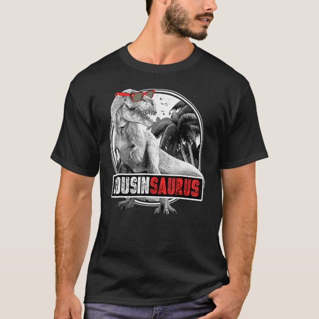 Camiseta Cousinsaurus Para Niños Primo T-Rex Dinosaurio (Anverso)