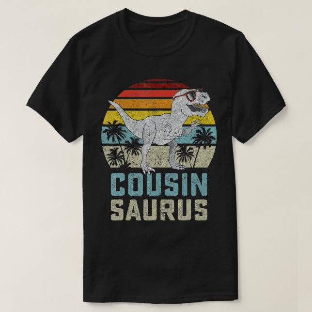 Camiseta Cousinsaurus Rex Dinosaur Cousin Saurus Boy Famili (Diseño del anverso)