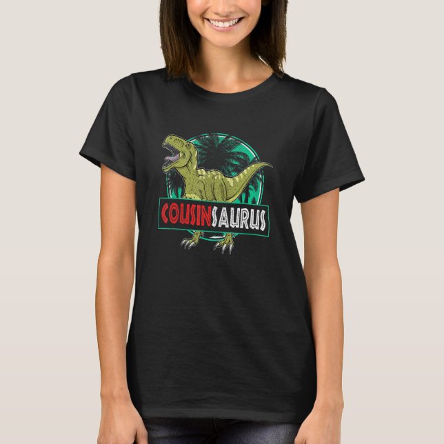 Camiseta Cousinsaurus Rex Dinosaur Cousinsaurus (Anverso)