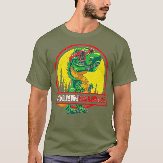 Camiseta Cousinsaurus Shirt T rex Counsin Saurus Dinosaur (Anverso)