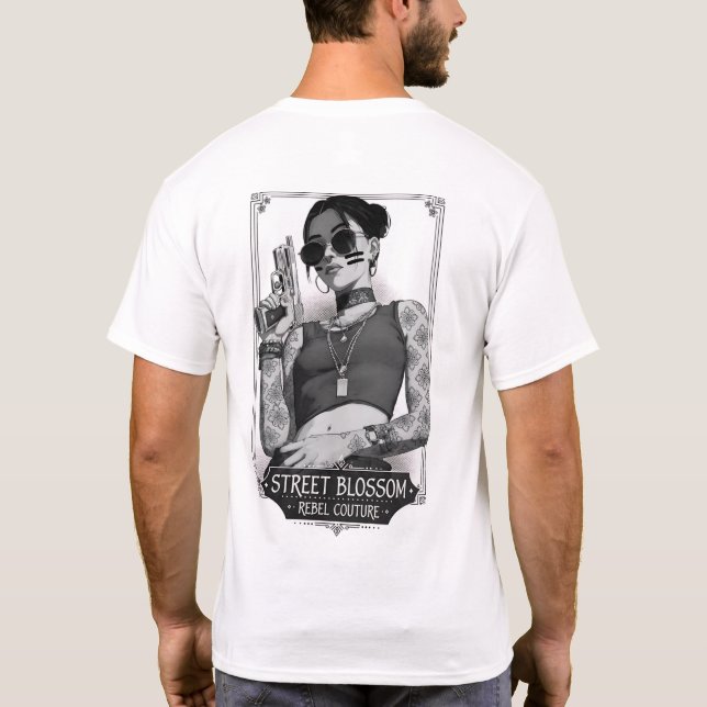 Camiseta Couture Rebelde Flor de Calle (Reverso)