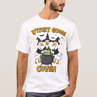 Camiseta Coven de Ganso Brujo Magia de Halloween