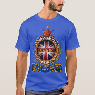 Camiseta Coventry Las leyendas del Reino Unido nacen en Cov