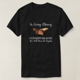 Camiseta COVID19 en memoria amorosa, negro