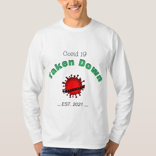 Camiseta Covid 19 Derribado (Anverso)