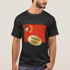 Camiseta covid-19 made in china t-shirt