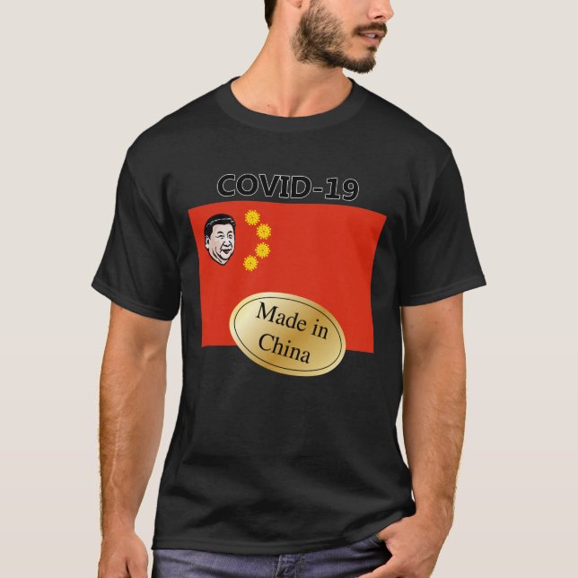 Camiseta covid-19 made in china t-shirt (Anverso)