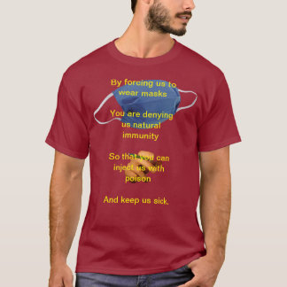 Camiseta Covid Anti-máscara