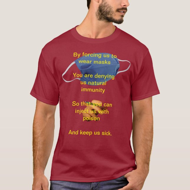 Camiseta Covid Anti-máscara (Anverso)