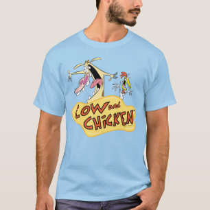 Camiseta Cow and Chicken Logo Graphic