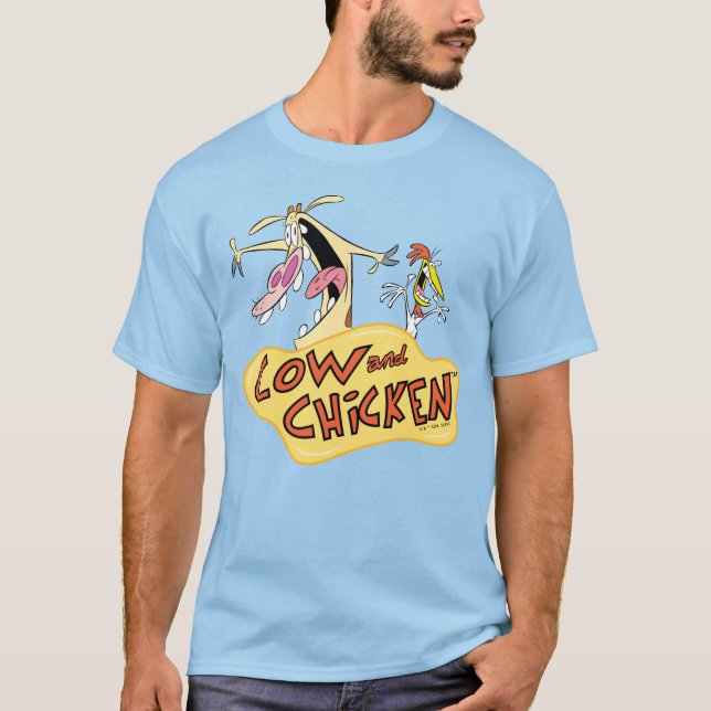 Camiseta Cow and Chicken Logo Graphic (Anverso)