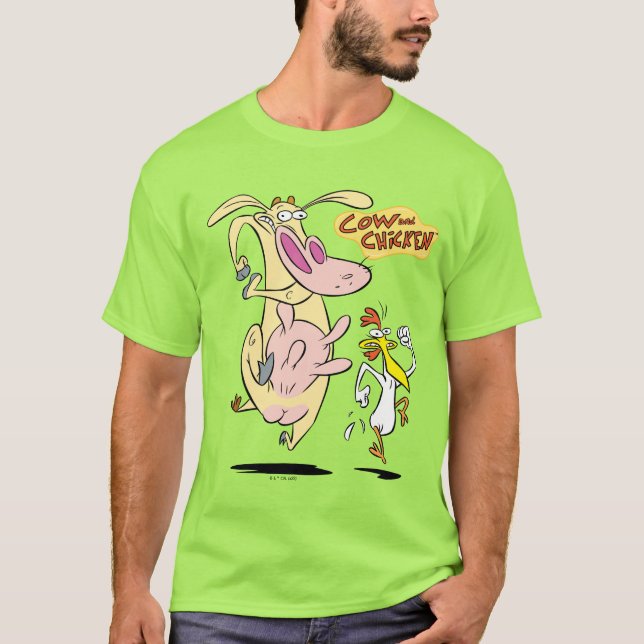 Camiseta Cow and Chicken Running Graphic (Anverso)