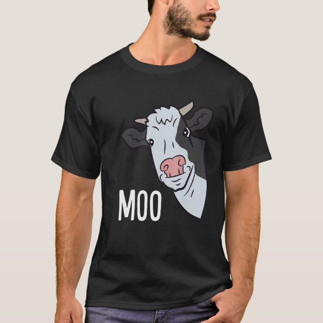 Camiseta Cow Animal Farming Moo Cuo Cow (Anverso)
