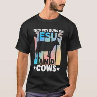 Camiseta Cow Apparel Farmer Cows Lover for Boys