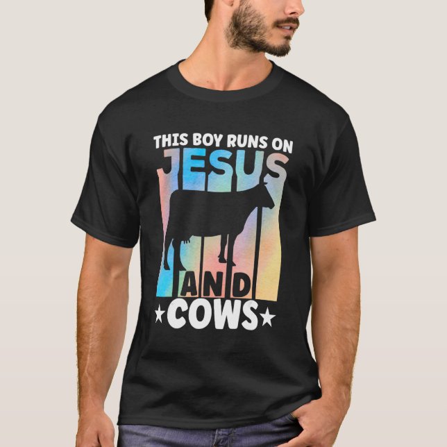 Camiseta Cow Apparel Farmer Cows Lover for Boys (Anverso)