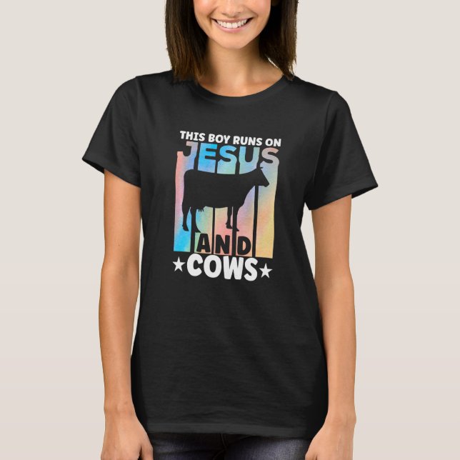Camiseta Cow Apparel Farmer Cows Lover for Boys Premium (Anverso)