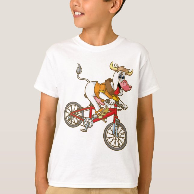 Camiseta Cow biking (Anverso)