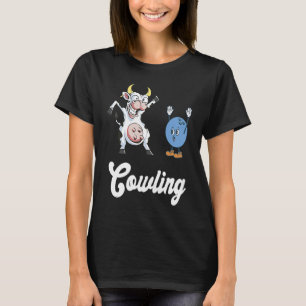 Camiseta Cow Bowler Bowling Pin Funny Bowling Strilin
