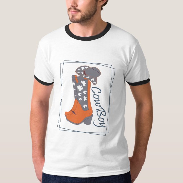 Camiseta Cow boy (Anverso)