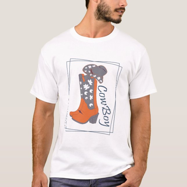 Camiseta Cow boy (Anverso)