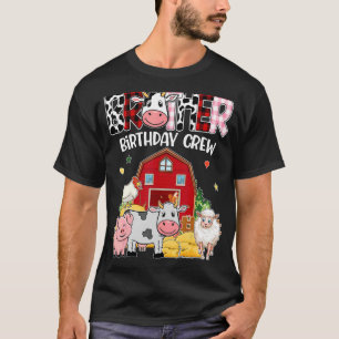 Camiseta Cow Brother Birthday Crew Farm Tema Animales Nacim