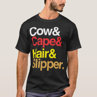 Camiseta Cow Cape Hair Slipper.